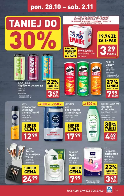 Aldi - gazetka promocyjna Pełny katalog! od poniedziałku 28.10 do soboty 02.11 - strona 15