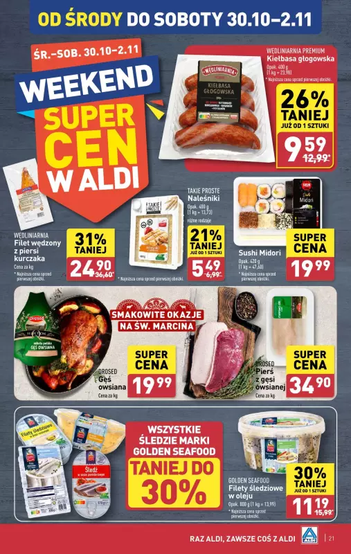 Aldi - gazetka promocyjna Pełny katalog! od poniedziałku 28.10 do soboty 02.11 - strona 21