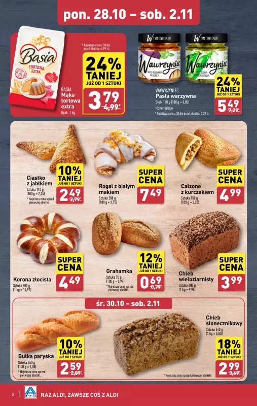 Aldi - gazetka promocyjna Pełny katalog! od poniedziałku 28.10 do soboty 02.11 - strona 8