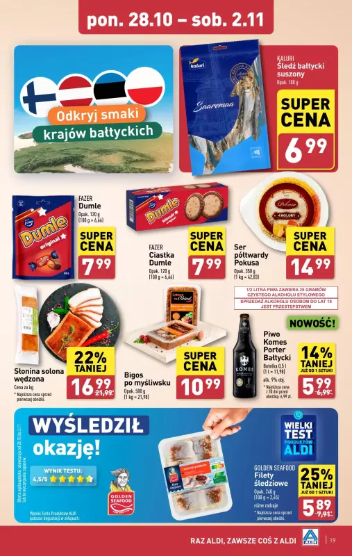 Aldi - gazetka promocyjna Pełny katalog! od poniedziałku 28.10 do soboty 02.11 - strona 19