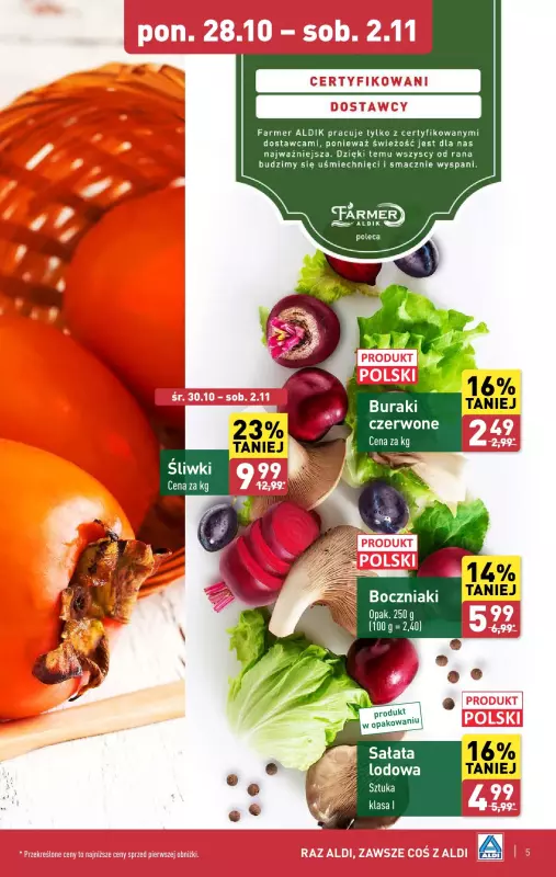 Aldi - gazetka promocyjna Pełny katalog! od poniedziałku 28.10 do soboty 02.11 - strona 5