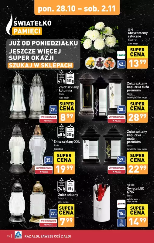 Aldi - gazetka promocyjna Pełny katalog! od poniedziałku 28.10 do soboty 02.11 - strona 26