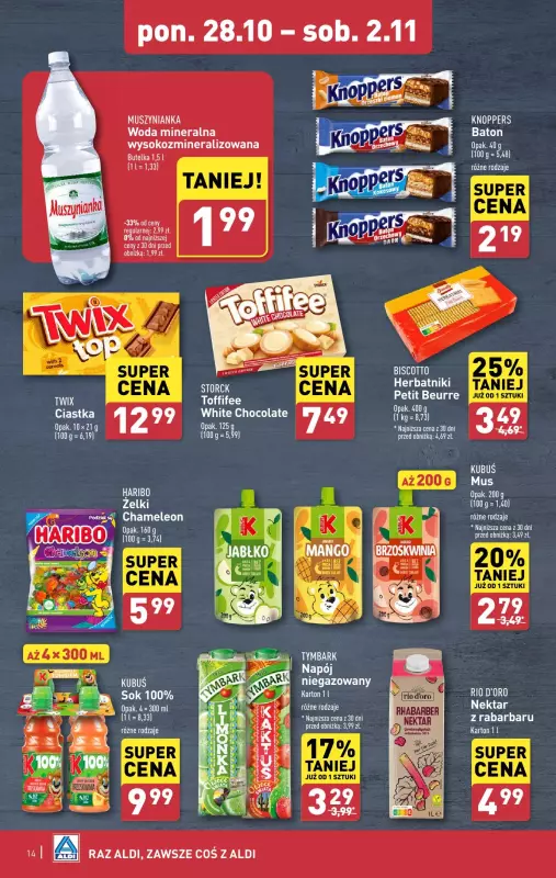 Aldi - gazetka promocyjna Pełny katalog! od poniedziałku 28.10 do soboty 02.11 - strona 14