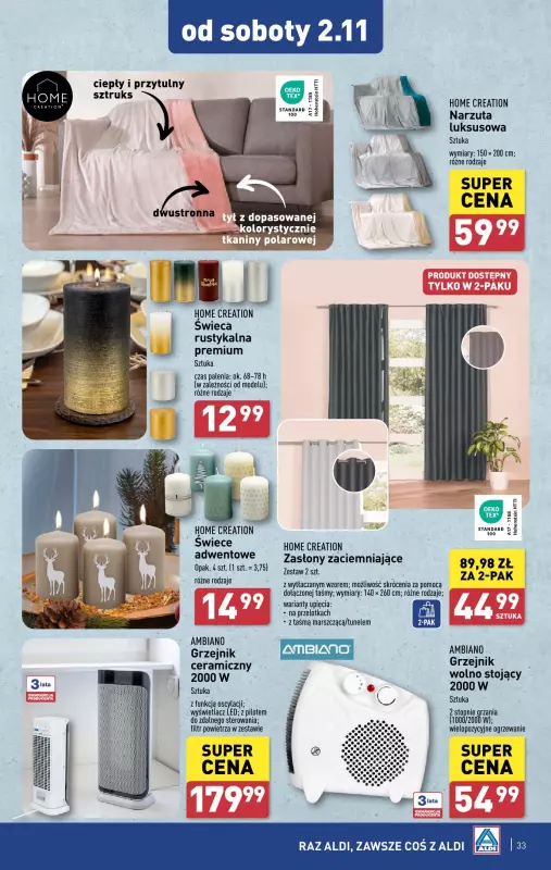 Aldi - gazetka promocyjna Pełny katalog! od poniedziałku 28.10 do soboty 02.11 - strona 33