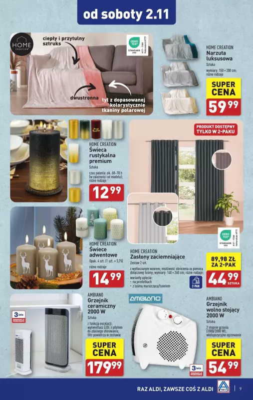 Aldi - gazetka promocyjna Aldi ma to coś! od poniedziałku 28.10 do soboty 02.11 - strona 9