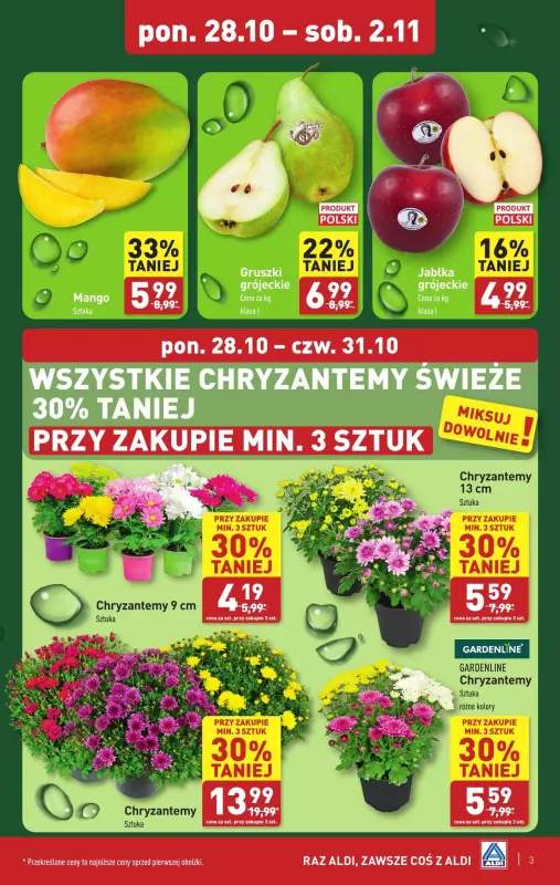 Aldi - gazetka promocyjna Farmer Aldik poleca! od poniedziałku 28.10 do soboty 02.11 - strona 3