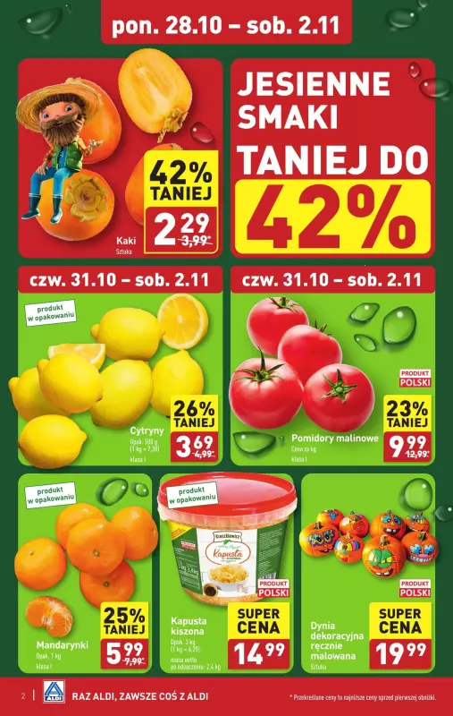 Aldi - gazetka promocyjna Farmer Aldik poleca! od poniedziałku 28.10 do soboty 02.11 - strona 2