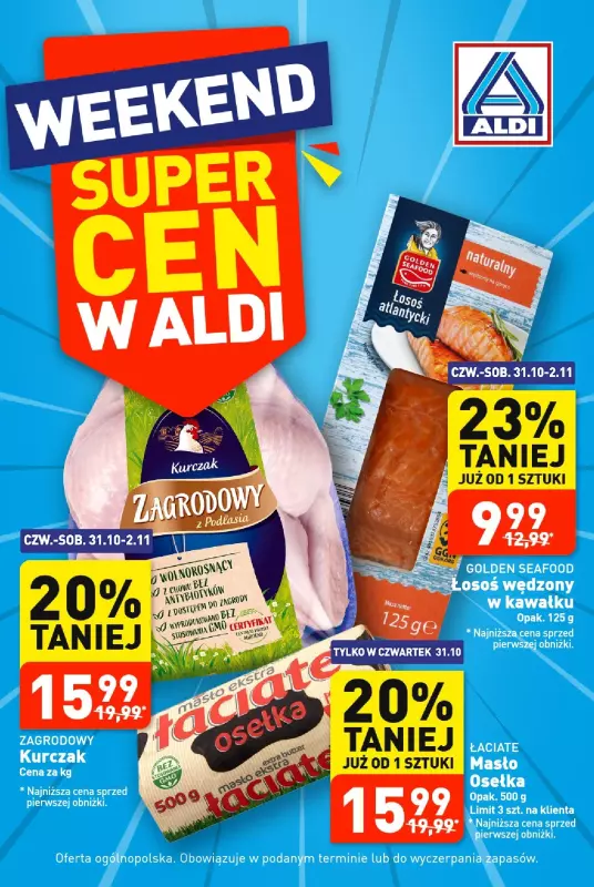 Aldi - gazetka promocyjna Super cena! od czwartku 31.10 do soboty 02.11