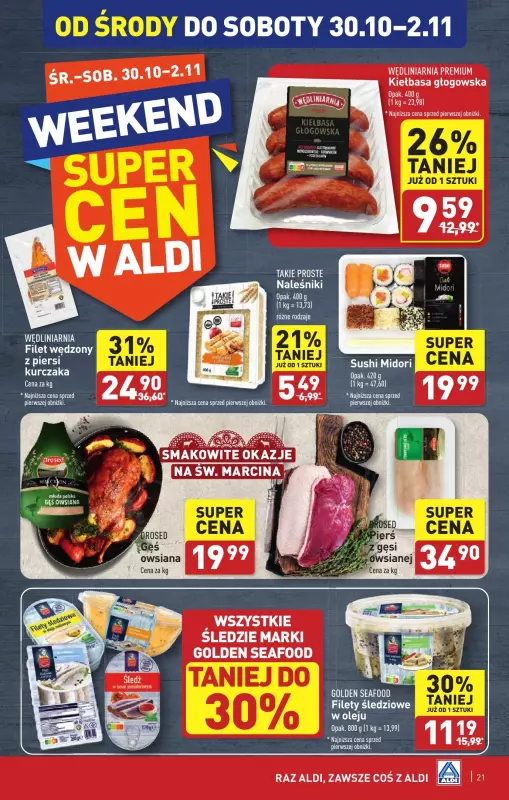 Aldi - gazetka promocyjna Jelenia Góra: WIELKIE OTWARCIE już w środę: 30.10! od środy 30.10 do soboty 02.11 - strona 21