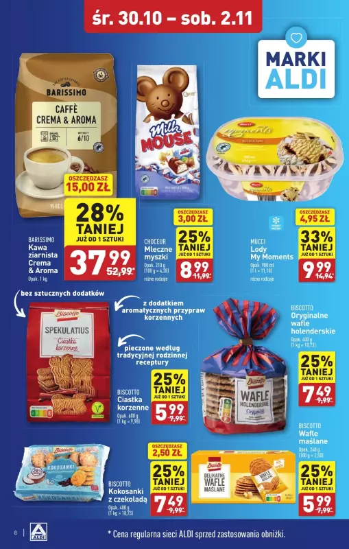 Aldi - gazetka promocyjna Jelenia Góra: WIELKIE OTWARCIE już w środę: 30.10! od środy 30.10 do soboty 02.11 - strona 8