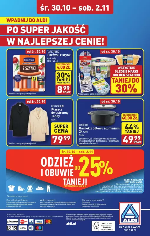 Aldi - gazetka promocyjna Jelenia Góra: WIELKIE OTWARCIE już w środę: 30.10! od środy 30.10 do soboty 02.11 - strona 32