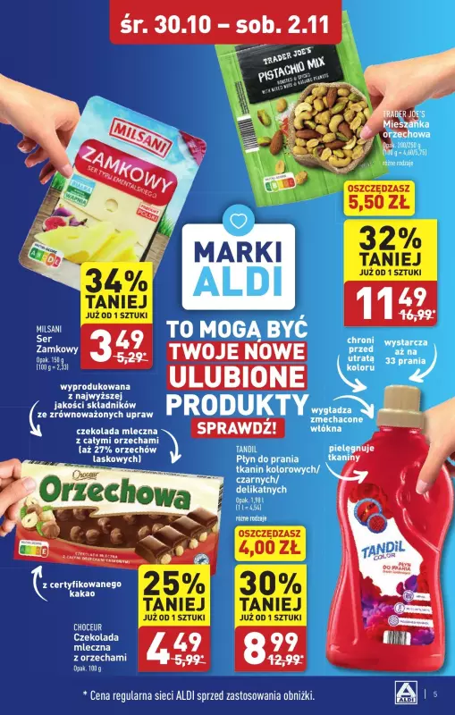 Aldi - gazetka promocyjna Jelenia Góra: WIELKIE OTWARCIE już w środę: 30.10! od środy 30.10 do soboty 02.11 - strona 5