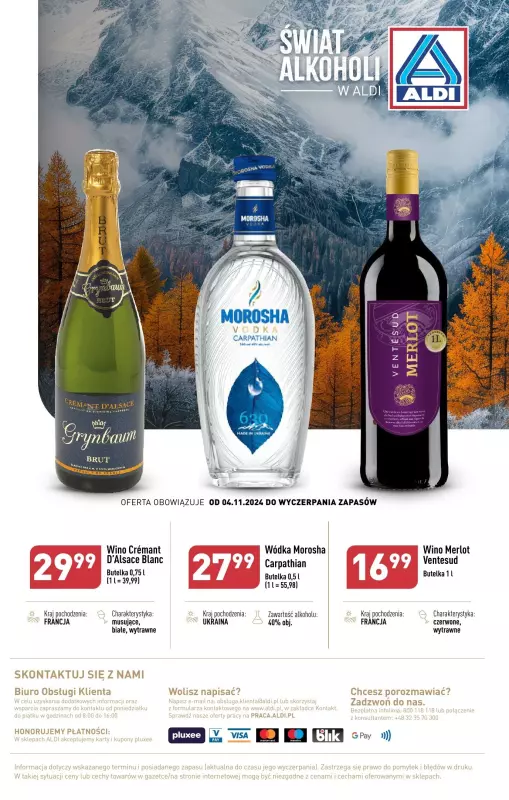 Aldi - gazetka promocyjna Gazetka alkoholowa od poniedziałku 04.11 do soboty 30.11 - strona 20