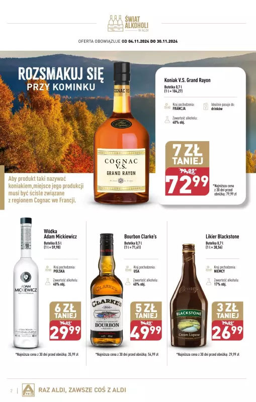 Aldi - gazetka promocyjna Gazetka alkoholowa od poniedziałku 04.11 do soboty 30.11 - strona 2