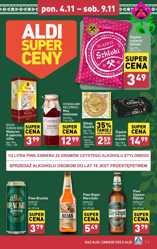 Aldi - gazetka promocyjna Pełny katalog! od poniedziałku 04.11 do soboty 09.11 - strona 19