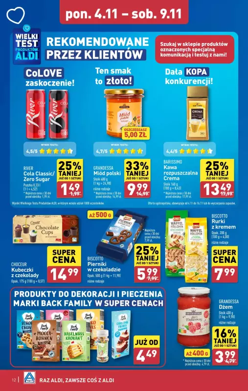 Aldi - gazetka promocyjna Pełny katalog! od poniedziałku 04.11 do soboty 09.11 - strona 12