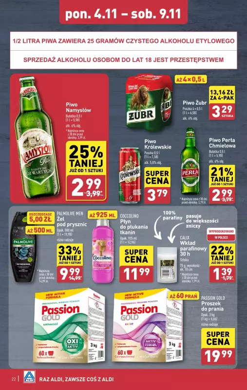 Aldi - gazetka promocyjna Pełny katalog! od poniedziałku 04.11 do soboty 09.11 - strona 22