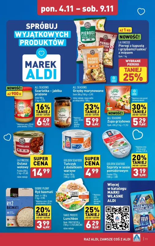 Aldi - gazetka promocyjna Pełny katalog! od poniedziałku 04.11 do soboty 09.11 - strona 11