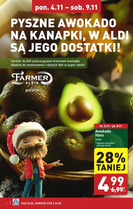 Aldi - gazetka promocyjna Farmer Aldik poleca! od poniedziałku 04.11 do soboty 09.11 - strona 4