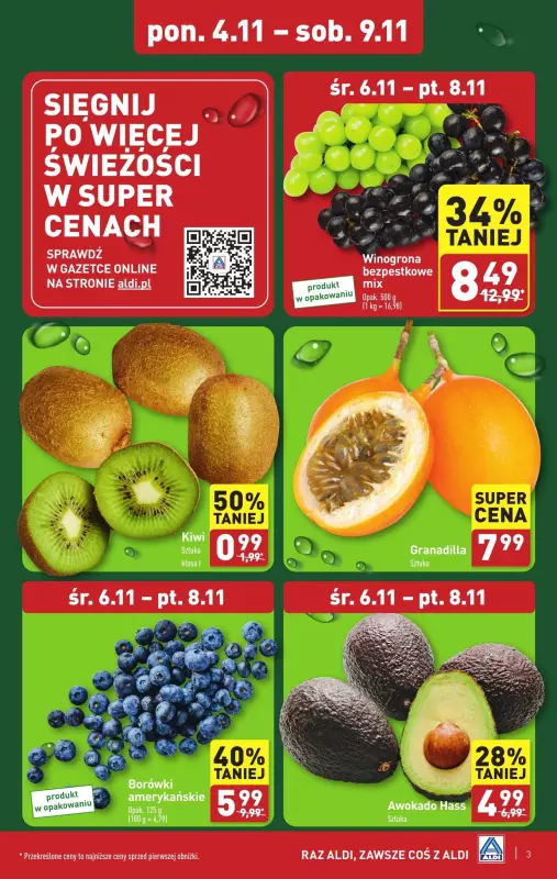 Aldi - gazetka promocyjna Farmer Aldik poleca! od poniedziałku 04.11 do soboty 09.11 - strona 3