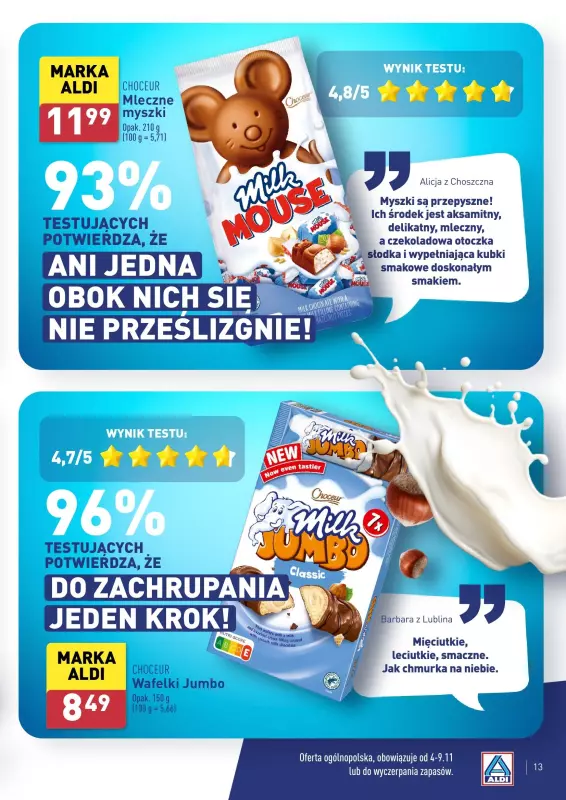 Aldi - gazetka promocyjna Wasz wybór, jakość Aldi! od poniedziałku 04.11 do soboty 09.11 - strona 13