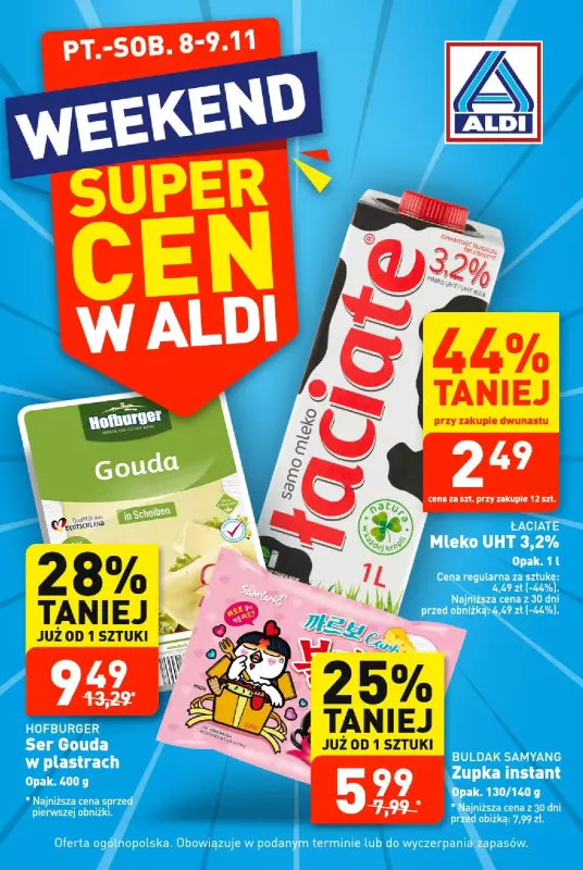 Aldi - gazetka promocyjna Super cena! od piątku 08.11 do soboty 09.11