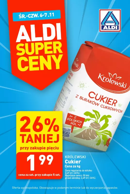 Aldi - gazetka promocyjna Super cena! od środy 06.11 do czwartku 07.11