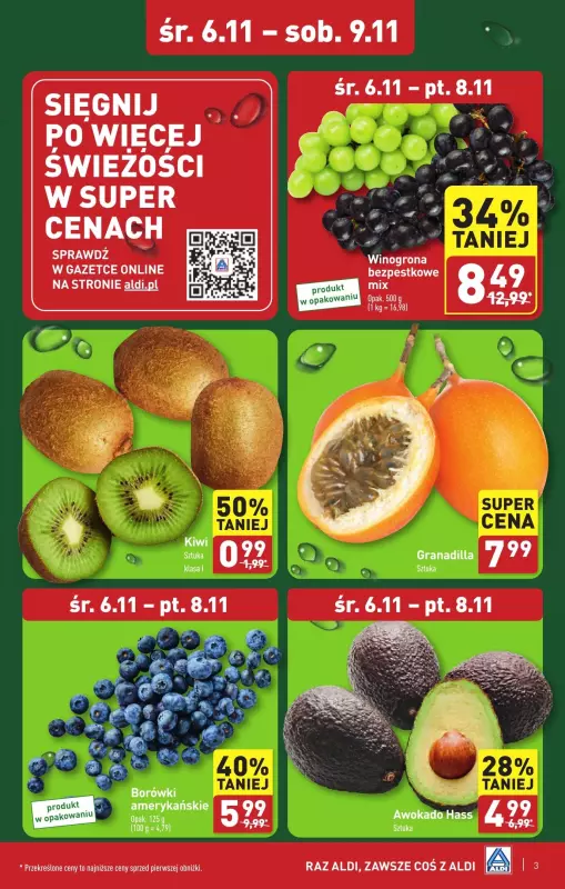 Aldi - gazetka promocyjna Chełm : WIELKIE OTWARCIE już w środę : 06.11! od środy 06.11 do soboty 09.11 - strona 3