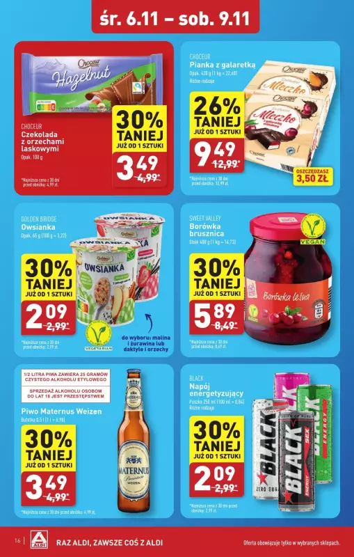 Aldi - gazetka promocyjna Chełm : WIELKIE OTWARCIE już w środę : 06.11! od środy 06.11 do soboty 09.11 - strona 16