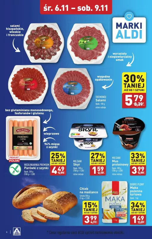 Aldi - gazetka promocyjna Chełm : WIELKIE OTWARCIE już w środę : 06.11! od środy 06.11 do soboty 09.11 - strona 6