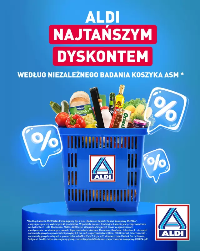 Aldi - gazetka promocyjna Aldi najtańszym dyskontem! od poniedziałku 04.11 do soboty 09.11