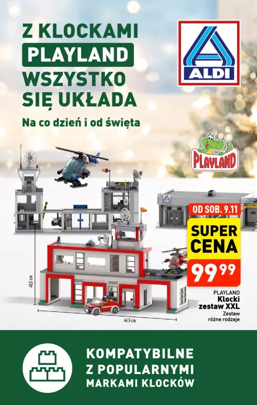 Aldi - gazetka promocyjna Klocki Playland od soboty 09.11 do soboty 09.11