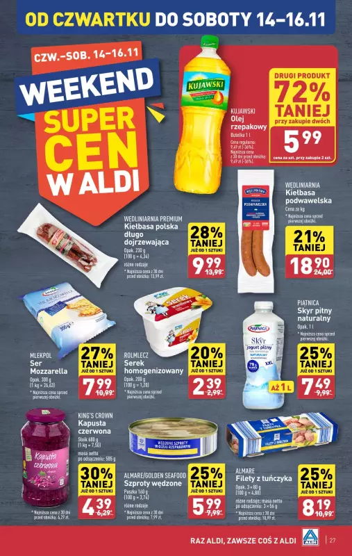 Aldi - gazetka promocyjna Pełny katalog! od wtorku 12.11 do soboty 16.11 - strona 27