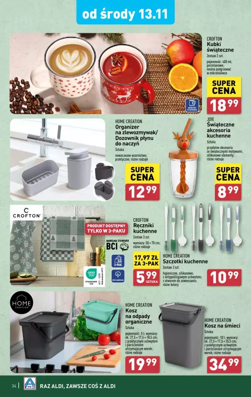 Aldi - gazetka promocyjna Pełny katalog! od wtorku 12.11 do soboty 16.11 - strona 34