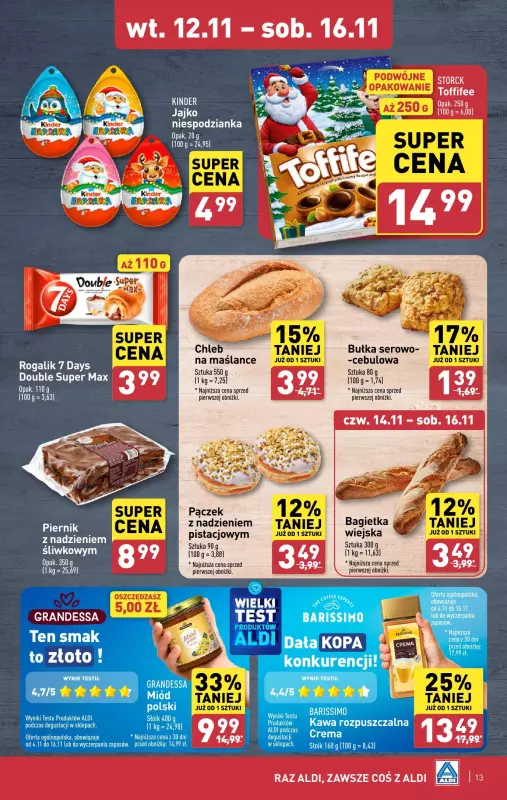 Aldi - gazetka promocyjna Pełny katalog! od wtorku 12.11 do soboty 16.11 - strona 13