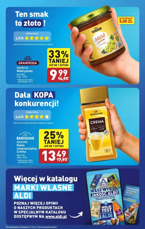 Aldi - gazetka promocyjna Wielki test produktów Aldi! od wtorku 12.11 do soboty 16.11 - strona 2