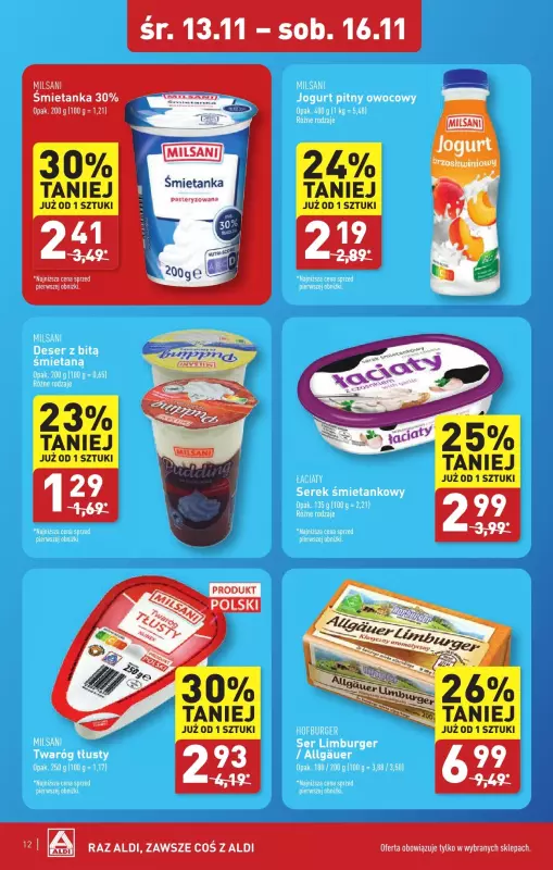 Aldi - gazetka promocyjna Strzegom : WIELKIE OTWARCIE już w środę : 13.11! od środy 13.11 do soboty 16.11 - strona 12