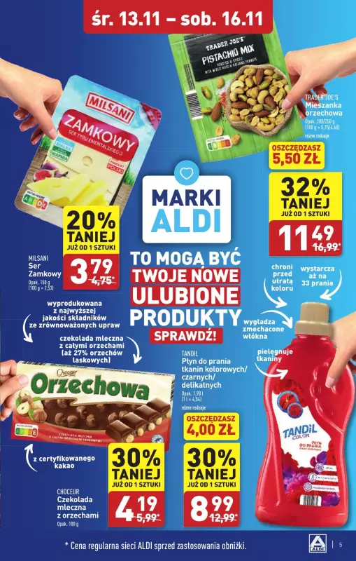 Aldi - gazetka promocyjna Strzegom : WIELKIE OTWARCIE już w środę : 13.11! od środy 13.11 do soboty 16.11 - strona 5