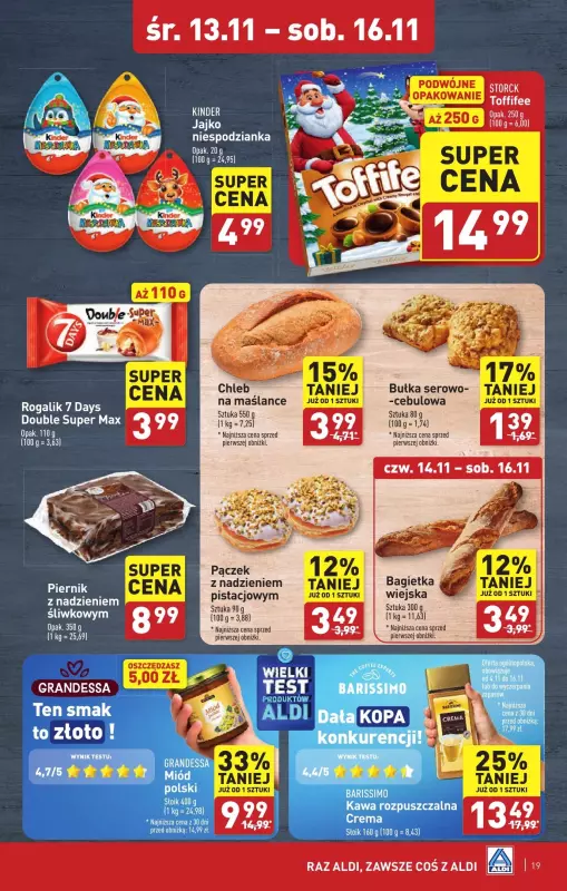 Aldi - gazetka promocyjna Środa Wielkopolska : WIELKIE OTWARCIE już w środę : 13.11! od środy 13.11 do soboty 16.11 - strona 19