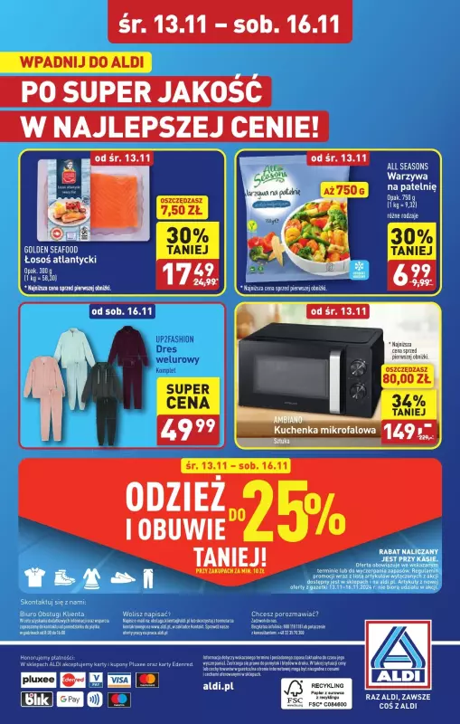 Aldi - gazetka promocyjna Kielce: WIELKIE OTWARCIE już w środę : 13.11! od środy 13.11 do soboty 16.11 - strona 32