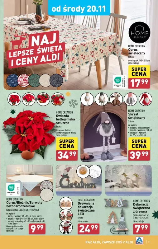 Aldi - gazetka promocyjna Pełny katalog! od poniedziałku 18.11 do soboty 23.11 - strona 31