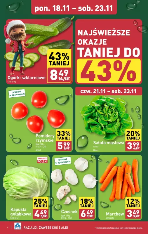 Aldi - gazetka promocyjna Pełny katalog! od poniedziałku 18.11 do soboty 23.11 - strona 4