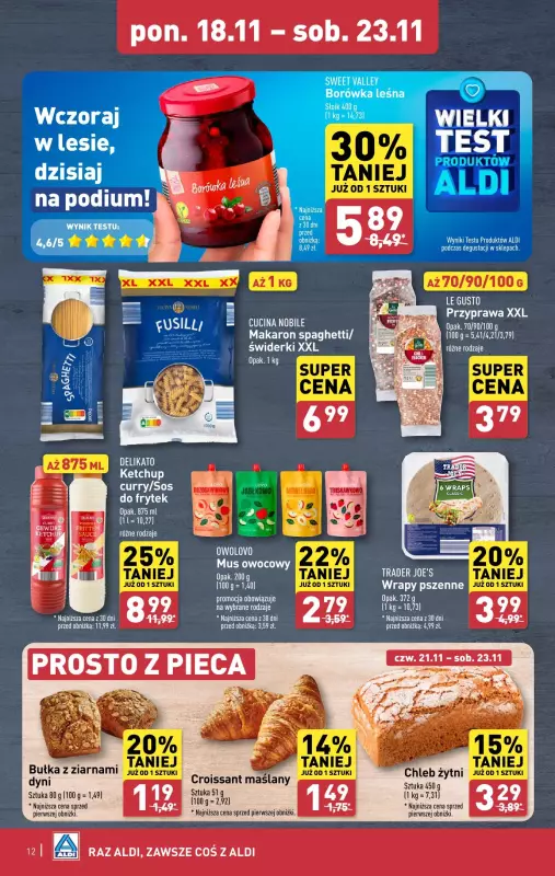 Aldi - gazetka promocyjna Pełny katalog! od poniedziałku 18.11 do soboty 23.11 - strona 12