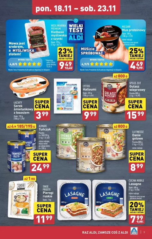 Aldi - gazetka promocyjna Pełny katalog! od poniedziałku 18.11 do soboty 23.11 - strona 9