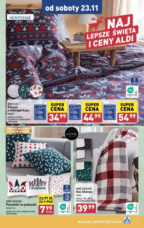 Aldi - gazetka promocyjna Pełny katalog! od poniedziałku 18.11 do soboty 23.11 - strona 35