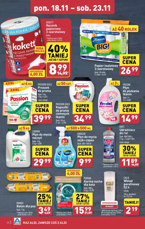 Aldi - gazetka promocyjna Pełny katalog! od poniedziałku 18.11 do soboty 23.11 - strona 20