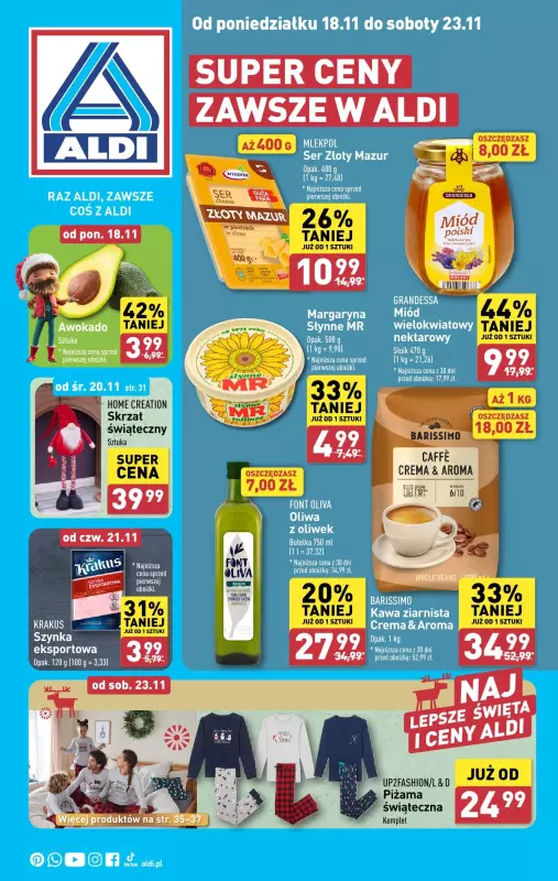 Aldi - gazetka promocyjna Pełny katalog! od poniedziałku 18.11 do soboty 23.11