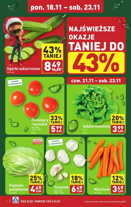 Aldi - gazetka promocyjna Farmer Aldik poleca! od poniedziałku 18.11 do soboty 23.11 - strona 2