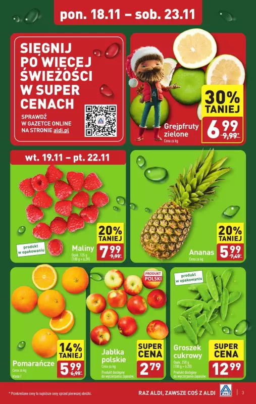 Aldi - gazetka promocyjna Farmer Aldik poleca! od poniedziałku 18.11 do soboty 23.11 - strona 3