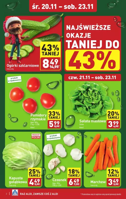 Aldi - gazetka promocyjna Sokołów Podlaski: WIELKIE OTWARCIE już w środę: 20.11! od środy 20.11 do soboty 23.11 - strona 2